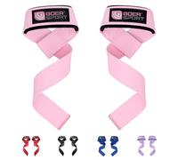 Cinghie antiscivolo per sollevamento pesi, per palestra, powerlifting, deadlifting, bodybuilding, allenamento di forza, impugnature per manubrio, con imbottitura in gel di neoprene, unisex, unisex