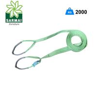 CINGHIE BRACHE FASCE DI SOLLEVAMENTO A DOPPIO STRATO VERDE PORTATA MAX 4000 KG