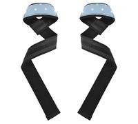 Cinghie da polso bianche irregolari per sollevamento pesi, 66 cm, imbottite, in neoprene, per palestra, sollevamento pesi, bodybuilding, allenamento della forza venda para muneca de la mano