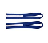 Cinghie da polso per sollevamento da 2 pezzi in tela antiscivolo migliorano la resistenza delle cinghie per sollevamento pesi a forma di ferita (Blu)