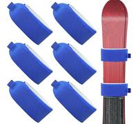 Cinghie da sci, 6 pezzi, imbottiture regolabili per sci, porta per trasporto neve, sport all'aria aperta, protezione da trasporto da donna | per sport sulla neve e trasporto all'aperto