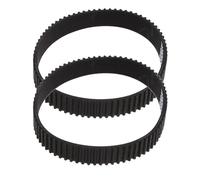 Cinghie dentate in gomma nera da 2 pezzi ad anello chiuso M3-225 12mm, cinghia sincrona con trasmissione dentata 2604736001 for piallatrice