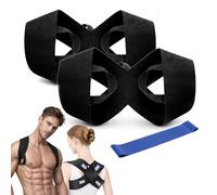 Cinghie Di Allenamento Per La Correzione Posturale, Cinghie Spalla Rinforzate, Correttore Posturale Per La Schiena, Ideale Per L'Allenamento Con I Pesi E Per Raddrizzare Il Torace(2pcs)