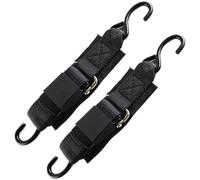 Cinghie di Ancoraggio a Cricchetto,Doppio Set per Attrezzature - Funi da 120 cm Resistente con Ganci a S per Moto Kayak Barca Tettoia Tende Viaggio