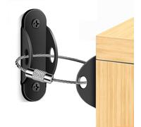 Cinghie di ancoraggio per mobili - Kit di montaggio a parete per carichi pesanti, cintura regolabile sicura, blocco | Set di cinghie di sicurezza per comò TV, scaffale per libri, prot