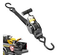 Cinghie di fissaggio a cricchetto retrattili accessori esterni | Cinghia a cricchetto per letto camion con staffa rinforzata a vite per moto, ATV, attrezzature da prato, rimorchi da carico