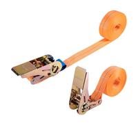 Cinghie di fissaggio con cricchetto, 6 m, robuste cinghie di ancoraggio con cricchetto, cinghie per il trasporto di materiali, moto, biciclette, traslochi, pacchetti di bagagli, campeggio (2 pezzi)