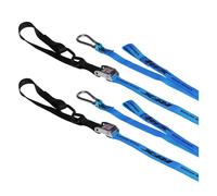 Cinghie di fissaggio RFX serie Race 1.0 (blu/nere) con anello extra e moschet...