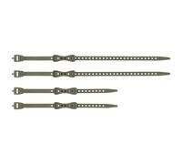 Cinghie di fissaggio Sea to Summit Stretch-Loc Strap 12 mm Mini - 4 pezzi - Burnt Olive