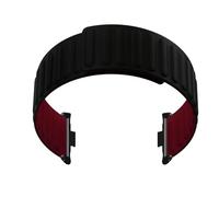 Cinghie di Orologi Magnetici in Lega, Cinghie di Orologi a Magnete in Silicone per Ogni Giorno (Nero Vino Rosso)