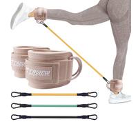 Cinghie di resistenza alla caviglia con polsini, fasce alla caviglia per allenamento, fascia di resistenza alla caviglia per gamba, attrezzature di allenamento per kickbacks Hip Fitness Training (rosa