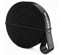 Cinghie di resistenza con 5 gradini, Cinghie di resistenza con porta-braccio, 2 * maniglie, manuale per l'esercizio e borsa da trasporto, nastro ginnastica cinghia da serratura Fitnessband (nero)