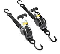 Cinghie di Serraggio Automatiche Cinghie a Cricchetto Retrattili 2 Pezzi, 3,3m Lunghezza, 680kg Carico di Rottura, Cinghie di Fissaggio per Auto Moto Bagagli Portapacchi, Set 2 Stili