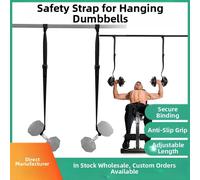 Cinghie di Sicurezza per Manubri Regolabili Confezione da 2 per Allenamento Benc