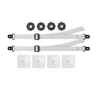 Cinghie Di Sicurezza TV - Fissaggio Per Mobili Regolabile Da 2 Pezzi | Cinghie Antiribaltamento Senza Foratura Per Supporto TV | Per Bambini, Armadietto Da Parete A Schermo , Supporto Da Scrivan