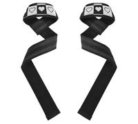 Cinghie di sollevamento a forma di cuori neri e bianchi a quadri, 66 cm, in neoprene, imbottite, accessori da palestra per sollevamento pesi, bodybuilding, powerlifting, allenamento della forza