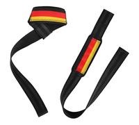 Cinghie di sollevamento con bandiera nazionale della Germania, 66 cm, per allenamento di potenza, per sollevamento pesi, palestra,