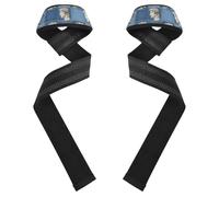 Cinghie di sollevamento con ritratto astratto blu denim, 66 cm, in neoprene, imbottite, resistenti, per allenamento, palestra, powerlifting, bodybuilding guantes de gym