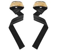 Cinghie di sollevamento in stile kawaii con uccellini in stile kawaii, dorate, 66 cm, in neoprene, imbottita, per sollevamento pesi, bodybuilding, allenamento della forza