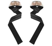 Cinghie di sollevamento natalizie quadrate di pan di zenzero marrone, 66 cm, in neoprene, imbottite per sollevamento pesi, bodybuilding, powerlifting, allenamento della forza guantillas para el gym de
