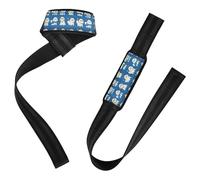 Cinghie di sollevamento per cani di piccola taglia, 66 cm, in neoprene, imbottite, per sollevamento pesi, bodybuilding, powerlifting e stacchi da terra