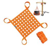 Cinghie di sollevamento quadrate da 1/1,5/2/3/4 m, per carichi pesanti, per costruzioni, traslochi, rimorchi, carico e scarico (4 x 4 m, 2 tonnellate/20 cm dimensione maglie)