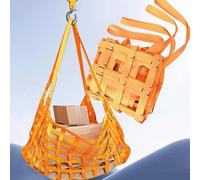 Cinghie Di Sollevamento Resistenti, Rete Di Sollevamento Piatta In Nylon, Reti Di Sollevamento A Fune, Rete Di Sollevamento Per Merci Per Movimentazione E Sollevamento(2 X 2M/Mesh/15cm/Load 2.5t)