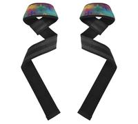 Cinghie di supporto per il polso imbottite in neoprene colorato Fleur De Lis, lunghezza 68,3 cm, larghezza 3,8 cm, cinghie per sollevamento pesi da uomo