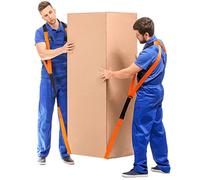 Cinghie di trasloco, sistema di sollevamento e spostamento per 2 persone, per trasportare mobili pesanti, elettrodomestici, materassi, sollevare oggetti pesanti fino a 362,9 kg (arancione)