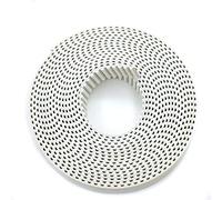 Cinghie di Trasmissione 10 metri T5 PU Cintura aperta cinghia dentata 16mm in poliuretano bianco con cintura acciaio larghezza