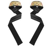 Cinghie dorate per sollevamento soldati schiaccianoci, 66 cm, imbottite in neoprene, resistenti, per allenamento, palestra, powerlifting, bodybuilding