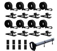 Cinghie e Ganci per Copertura Solare Piscina, Cinghie Per La Copertura Della Piscina Per Rullo, Occhielli Termoisolanti Con Ganci E Clip Di Ricambio Per Ricreazione All'Aperto, Esercizio E Vacanza