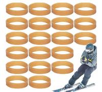 Cinghie elastiche per sci - 20 pezzi di cinghie per sci, fascia per snowboard e snowboard, set di sintonizzazione regolabile, attrezzature sportive invernali resistenti, miglioramenti della sicurezza