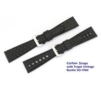 Cinghie Genuine Corfam® Per Orologi Omega Vintage E Riedizione E Cronografi.