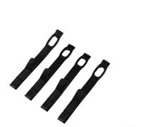 Cinghie in gomma per fari moto da 30-43 mm, staffe di montaggio per lampada da cross e forcella Dual Sport, colore nero, 4 pezzi