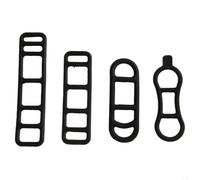 Cinghie in Silicone per Luci Bici 35 con Ganci Cinghie in Silicone | Silicone elastico, all'usura, 20 ganci inclusi, ideale per luci posteriori, set da 35 pezzi(40PCS)