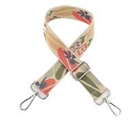 Cinghie Larghe In Tela 2 Pcs Canvas Flower Belt Bag Straps for Women Shoulder Messenger Bags Adjustable Strap Parts for Accesseries Rainbow Handbag(Color 3)