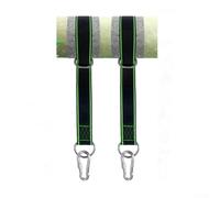 Cinghie per altalena da giardino per appendere e sedie, set di estensione in nylon resistente alle intemperie da 150 cm, con protezioni per alberi, hardware sicuro per dondolo da esterno (bordi verdi)