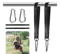 Cinghie per Amaca 2 Pezzi 50 cm Gravosi Attacco Fissaggio per Amaca Temporanee con 2 Moschettone e Anelli a D Cinghie per Amacas all'Aperto per Altalena Amache da Campeggio Giardino Sospeso Sedile