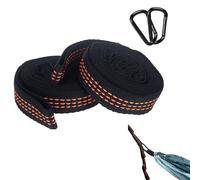 Cinghie per Amaca,2 Pezzi Gancio di Fissaggio per Amaca con 2 Moschettoni Kit di Fissaggio per Amaca Cinghie in Poliestere di Alta qualità Sospensione Accessori per Campeggio,attività All'aperto