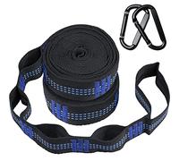 Cinghie per amaca - Set di cinghie per amaca da campeggio, 20 piedi combinate, 30 + 2 passanti, 2000 LBS ad alte prestazioni per kit di sospensione amache