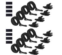 Cinghie per avvolgitore per copertura piscina | Kit di fissaggio per avvolgitore di copertura solare | Cinghie di ricambio resistenti ai raggi UV con ganci e clip per tenere la