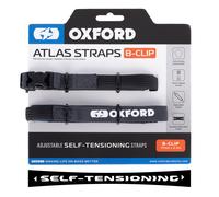 Cinghie per bagagli Oxford Atlas B-Clip 2 pezzi grigio 17 mm x 2 m