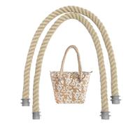 Cinghie per borsette, Corda da Spiaggia Maniglia di Sostituzione Corda 2 PCS da 25, 59 Pollici Cinturino per Borse per Accessori per Sacchetti di Tela Kaki da Donna con Grigio