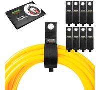Cinghie per cavi organizer (8L) (8 confezioni), cinghie di stoccaggio per impieghi gravosi, fascette portacavi regolabili per cavi di prolunga, tubi flessibili, corde, cantina, officina