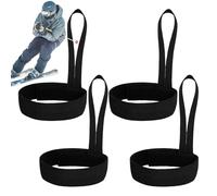 Cinghie per guanti da sci - Guanti da sci Guanti da snowboard | Cinghie elastiche in nylon regolabili, leggeri da alpinismo e sci set da 4 pezzi per appendere e fissare