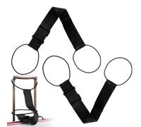 Cinghie per imballaggio, gancio per borsa, 2 cinghie regolabili per cintura per valigie, gancio per borsa resistente multi regolazione, cinghie per bagagli da viaggio, robusto attacco portatile da