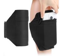 Cinghie per le gambe del telefono cellulare, supporto regolabile per telefono cellulare, leggero e traspirante, borsa per coscia e polpaccio con cinturino elastico antiscivolo, per corsa, ciclismo