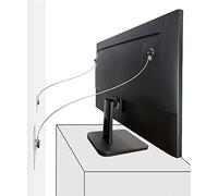 Cinghie per mobili in acciaio inox da 45,7 cm, per la prova di bambino, senza trapano, per evitare cadute e anti-ribaltamento, cinghie di sicurezza per TV, 6 pezzi