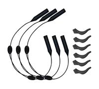 Cinghie per Occhiali in Silicone Da 3 Pezzi; Supporto per Occhiali Regolabile E